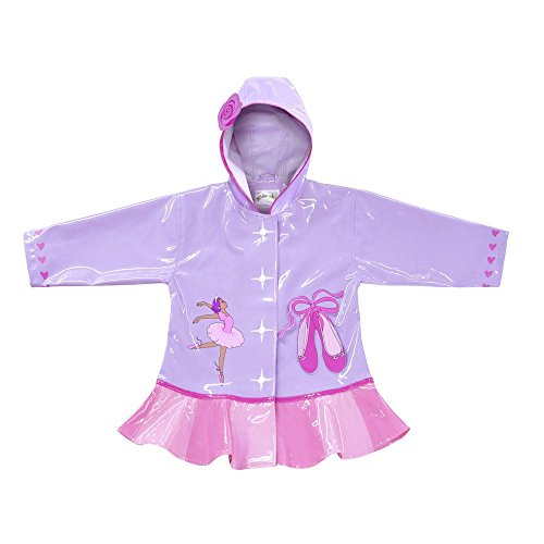 Poncho de pluie Kidorable pour s'amuser sous l'orage avec le motif danseuse multicolore