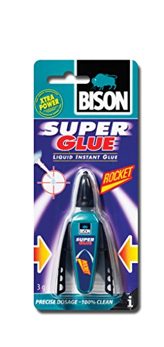Preisvergleich Produktbild 1 x 6308061 Bison Sekundenkleber Rocket Instant Universalkleber 3g Flüssigkeit mit präziser Anwendung und wiederverschließbarer Kappe