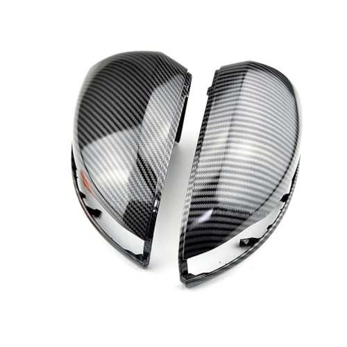 に適合するCSE に適合するGLC W205 W253 W222 W213 W238 X253用 改良光沢ブラックミラーカバーキャップ シェルアクセサリー ドアミラーカバーキャップ(Carbon fiber pattern)