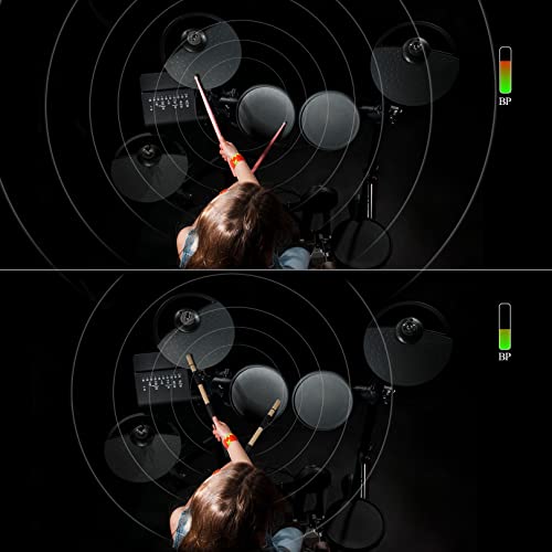 Jazz Drum Sticks Drumsticks Bamboo Punk Drum Sticks For Jazz Folk Music (Black) #TOP5