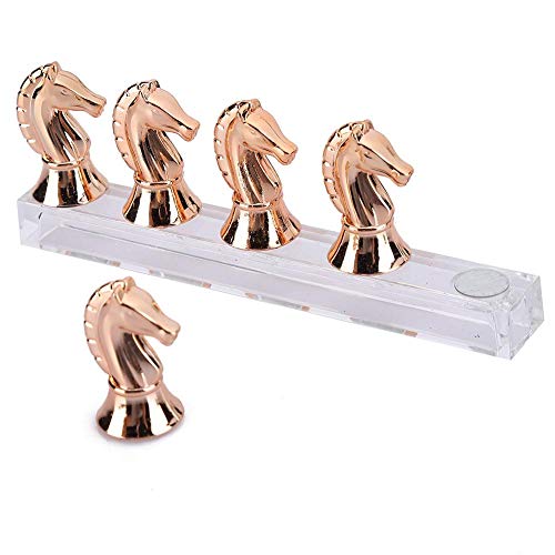 Nail Tip Practice Rack Magnet Adsorption Horse Head False Nail Display Support Holders Magnetic Acrylic Nail Tip Practice Display Holder Diy Nail Art Display Stand(01) #TOP1