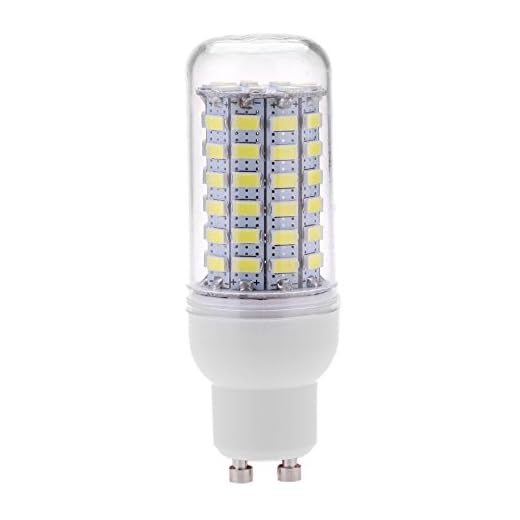 Luz del maiz - SODIAL(R) GU10 10W 5730 SMD 69 LED bombillas LED Luz del maiz LED Lampara Ahorro de energia 360 grados 200-240V Blanco
