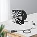 Exhaust Fan Portable Ventilator Camping Tree Houses Sheds Pipe Fan Ventilation Fan for Window Garage Toilets Kitchen Offices, Single Fan