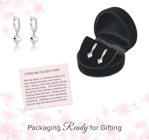 Image of Cherished Moments Huggie Earrings, .925 Sterling Silver or 14k Gold-Plated