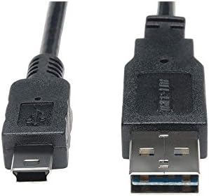 Tripp Lite Universal Reversible USB 2.0 Hi-Speed Converter Adapter Cable (Reversible A to 5Pin Mini-B M/M) 3-ft.(UR030-003) image 2