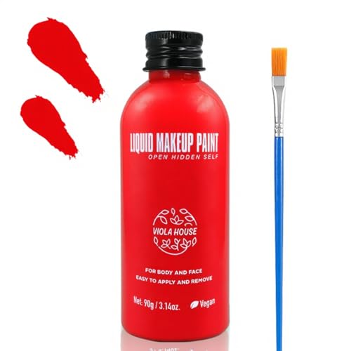 VIOLA HOUSE Face Body Paint, 6 pezzi Pittura per il corpo e il viso, pittura per il corpo verde e blu, trucco di Natale, pittura per il corpo, pittura per il viso Halloween Christmas Gift. (Rosso) VIOLA HOUSE Face Body Paint, 6 pezzi Pittura per il corpo e il viso, pittura per il corpo verde e blu, trucco di Natale, pittura per il corpo, pittura per il viso Halloween Christmas Gift. (Rosso)
