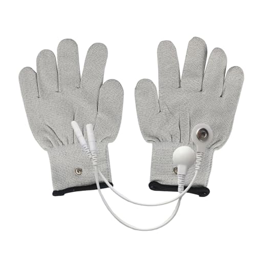 Guantes de terapia eléctrica y reducción de fatiga con cables adaptadores L