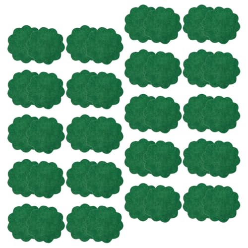 Mipcase 40 Pezzi distanziatore per vasi di Fiori Vaso per Piante da terrario Tappeto scolapiatti Tappetino drenante sottobicchiere Guarnizione drenante Traspirante Provato Green