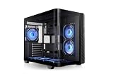 Thermaltake Vision 330 CR ARGB; Mid Tower; Curved Hinged TG panel; 6x120mm Infinity ARGB PWM Fans Included; 360mm Radiator Support; 420mm GPU Clearance; Hidden Connector Support;Black;CA-11V-00M1WN-00