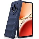 BonYonka Hülle Kompatibel mit Oppo Reno 12 F/Reno 12 FS 5G, Stoßfest Wellenmuster, Kratzfestes Weiches Mikrofaserfutter, Rundumschutz Schutzhülle mit Kameraschutz, Blau