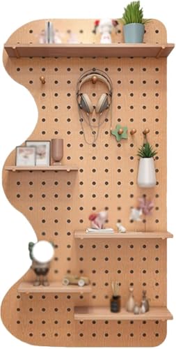 Panneaux perforés muraux en bois pour optimiser l'espace de bureau