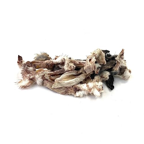 UK Air Dried Rabbit Ears with Fur x 180g for Dogs - 100% Natural Treats - Grain & Gluten Free, 180 g (Pack of 1) - Image 4