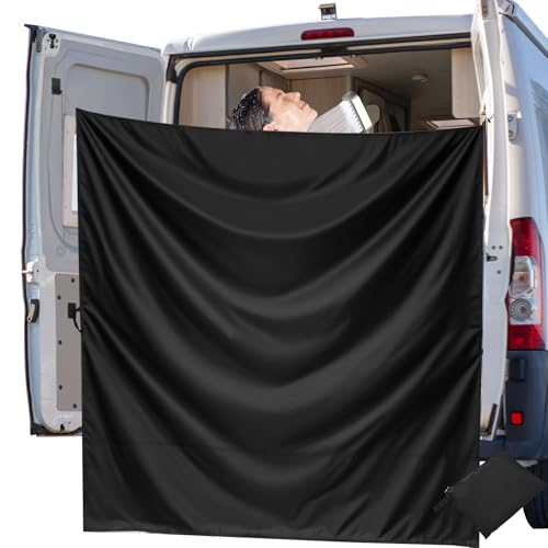 Rideau de douche pour voiture et camping-car occultant 2,1x1,8m