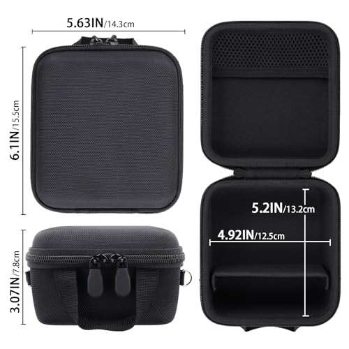 Funda rígida para cámara digital 4K con asa y correa miniatura 6