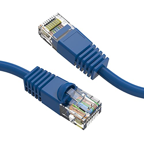 Cable de red Cat 6 UTP azul 25 pies pack 100
