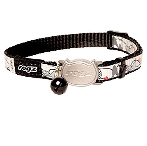 (ログズ) Rogz 猫ちゃん用 Refloctocat キャット カラー 猫用首輪 ペット用カラー (ワンサイズ) (ブラックキャット)（Amazon）