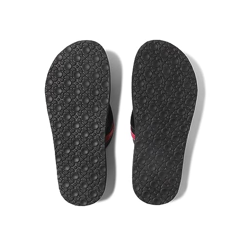 SHAPECRUNCH Women's Arch Support Flip Flops, Orthotic Sandals with Soft Indian Rubber Sole for reducing stress on the Heel, Ankle, and Knee (Pink, 7 UK) - Image 7