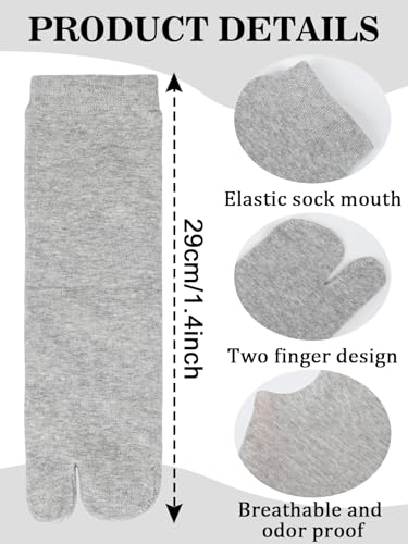 6 Pairs Japanese Toes Separated Socks for Men Women Unisex3
