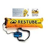 Restube Extreme Wildwasser Starter-Set Schwimmboje für Raue Bedingungen – Enthält One-Pull Aufblasbare Open Water Schwimmboje, 2 Ersatz CO2-Kartuschen & Reflektierendes Tape