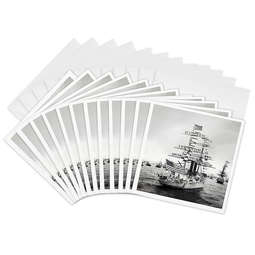 Cartes de vœux USS Boston 1889 de 15,2 cm pour collectionneurs