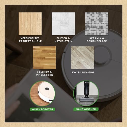 GRASHÜPFER® Öko Bodenreiniger für Wischroboter [TROPISCH] - Wischroboter Reinigungsmittel kompatibel mit Roborock, Dreame, Ecovacs & Co. geeignet für Laminat, Parkett, Vinyl & Fliesen - 1000ml 6