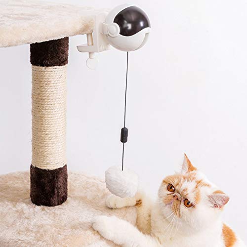 Jzenzero Brinquedos elétricos interativos para gatos, brinquedo para gatos de levantamento automátic