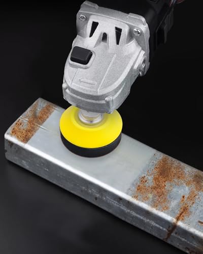 JatilEr 80 Stück Schleifpapier 50mm Klett, 2 Zoll Rund Schleifpads Körnung P40 P60 P80 P100 P120 P180 P240 P320 Exzenterschleifer Schleifscheiben Pad Kit Polierpad Adapter für Poliert Auto Metall Holz