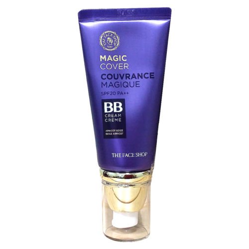 THE FACE SHOP Magic Cover BB Cream 45ml # V201 Apricot Beige Best Korean Cosmetics