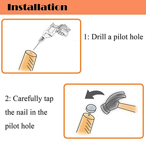 40Pcs Round Heavy Duty Nail-On Felt Pad For Furniture Chair Table Leg Feet Floor Protectors Slide Smoothly (Black, Pad Diameter 18Mm) #TOP3