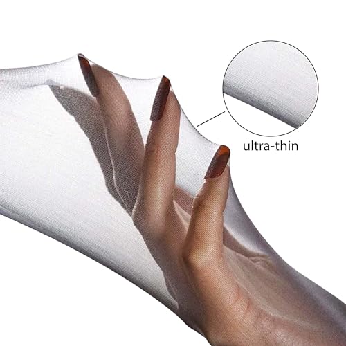 Women's Sheer Tights - 20D Control Top Pantyhose with Reinforced Toes4