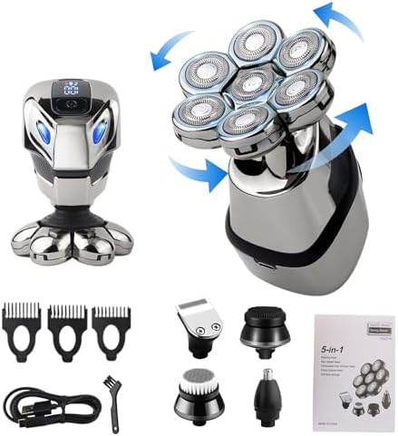 Amazon.com: THE PERFECT PART Head Shaver - 5 in 1 Electric Head Shaver ...