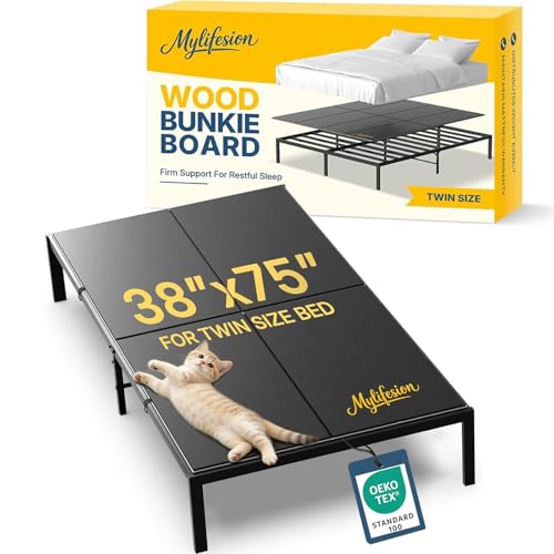 Bunkie Board Twin Size (38x75'') - Extra Sturdy Wood Bed Boards...