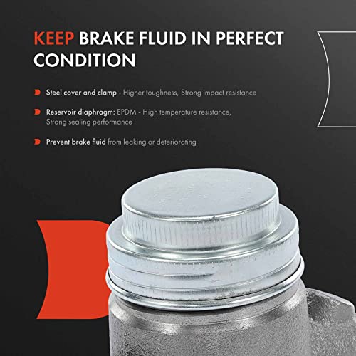 A-Premium Brake Master Cylinder with Reservoir and Cap Compatible with Ford and Mercury Vehicles - Mustang, Country, Custom, Falcon, Galaxie, LTD, Ranch Wagon, Ranchero, Thunderbird, Comet, Marauder