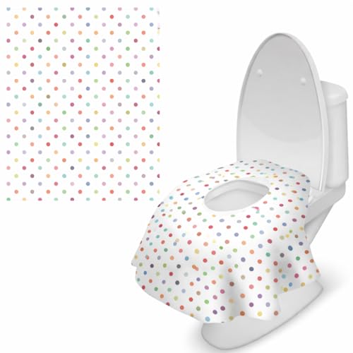 Purple Papers 32 Pcs Baby Training Seat Covers Disposable for Toddlers & Adults Extra Large Waterproof Portable Package for Travel Kids Potty Training