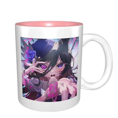 マグカップ ウマ娘 ライスシャワー コーヒーカップ 陶磁器 ミルクコップ 大容量 耐熱 耐冷 持ちやすい 繰り返し使用 人気 かわいい 家庭用 オフィス用 母の日 記念日 プレゼント 電子レンジ対応 330ml