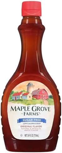 Maple Grove Farms, Sugar Free Maple Flavoured Syrup - Guilt Free Waffle Syrup - Great On Pancakes, 710ml