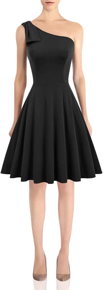 bow one shoulder gown