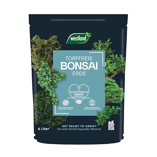 Westland Bonsai Erde, 4 l – Erde mit Tongranulat für Starke Wurzeln und gesunde Blätter, Blumenerde zur ideale Wasser- und Nährstoffverteilung