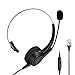 Afaneep Cuffie Telefono Fisso, RJ9 Cuffie con Microfono e Cancellazione di Rumore Fisso Monoaurale Cuffie per Ufficio Avaya Yealink Cisco Cisco AltiGen Huawei