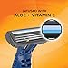 BIC Comfort 3 Advance Disposable Razors for Men, For an Ultra-Soothing and Close Shave, 4 Count (Pack of 6)
