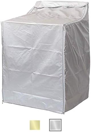 QLLY Washer/Dryer Cover for Top-loading Machine – Waterproof, Dustproof, Sun-Proof, W29”D28”H43” Suitable for most Washers/Dryers on US market (Enhanced Silver)