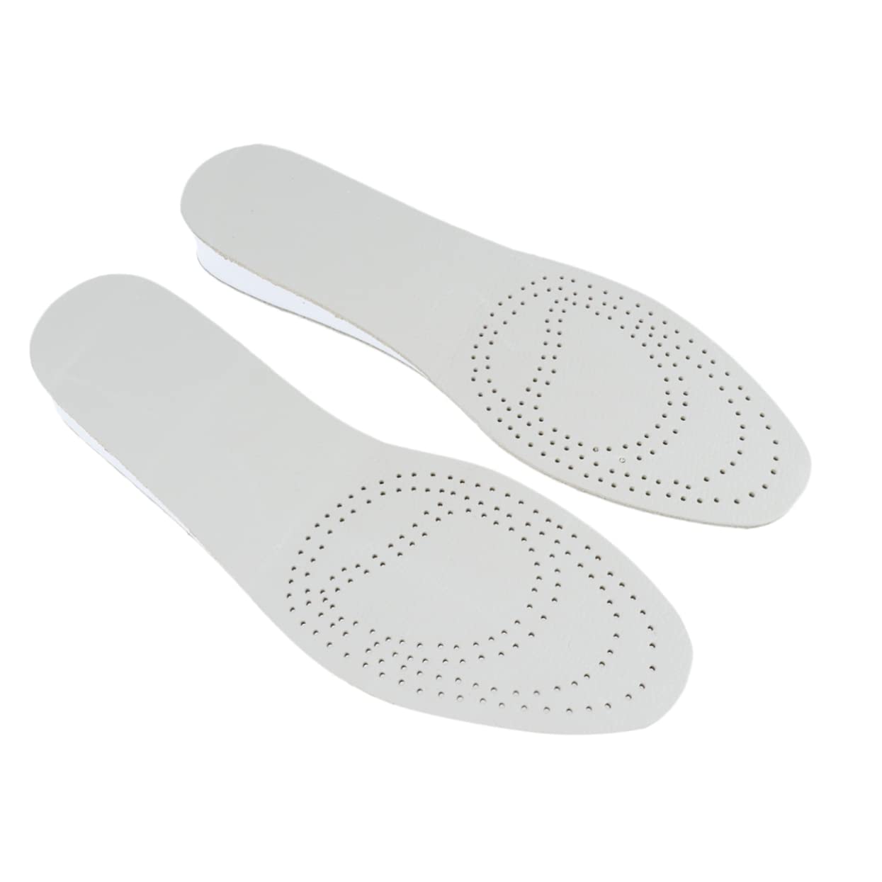 COOLHIYA 1 Pair Shoe Lift Leather Formal Pants Absorption Insoles Orthotic Inserts Height Boosting Insoles Brass Jar Shoe Inserts Height Increasing Shoes Pad Heighten Men's Booster Pad