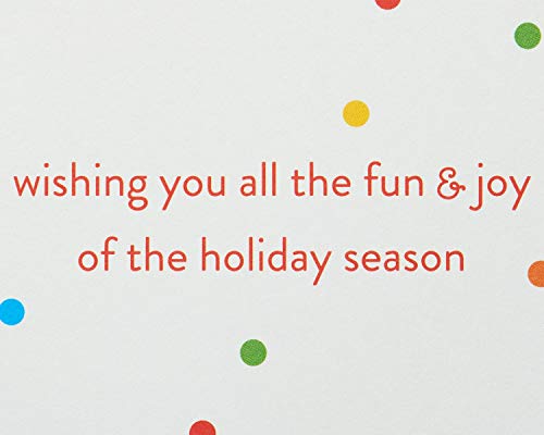 Tarjeta de Navidad Papyrus con ornamento para decorar tu árbol familiar 3