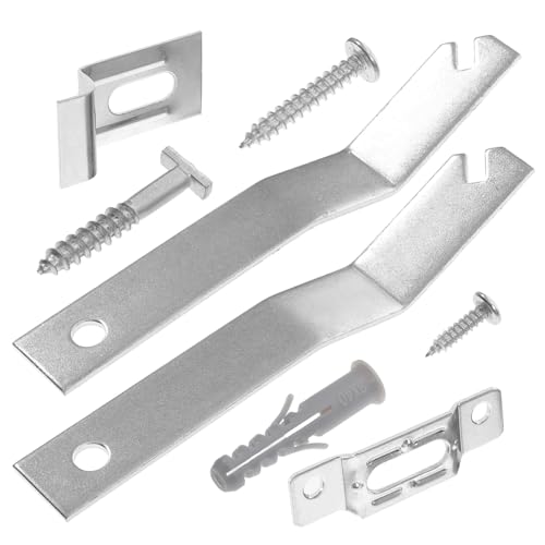 Image of POPETPOP 2sets Picture Hanging Kit Security Hooks of Durable Hangers for Frames Mirrors and Wall Art Easy Install Hardware for Decor