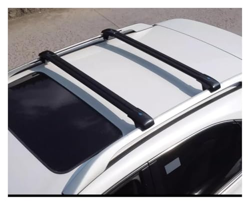 Barras transversales de techo para Ford Ranger 2023-2025 portaequipajes negro con cerradura 3