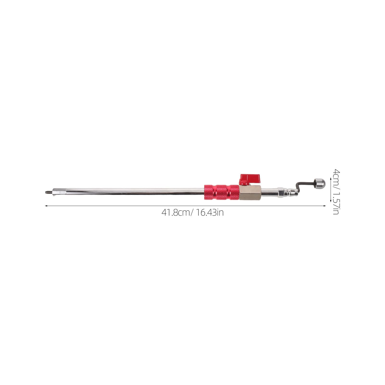 Schnellaufblasstange für Autoreifen – 42 cm (16,5 Zoll) manuelle Aufblaspumpe für SUV und LKW, auslaufsicherer Schlauchanschluss für schnelles Aufpumpen von Fahrzeugreifen, geeignet für