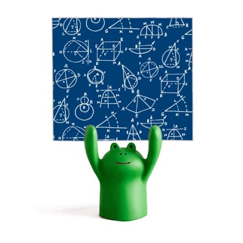 Support de mémo géométrique grenouille pour bureau de mathématiques