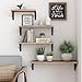 YGEOMER Floating Shelves for Wall Different Sizes Farmhouse Wall Shelf for Bedroom, Bathroom Storage, Living Room and Kitchen Decor(Set of 4)