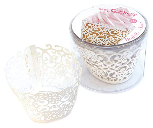 Scrapcooking Lace Cupcake Liners x 12