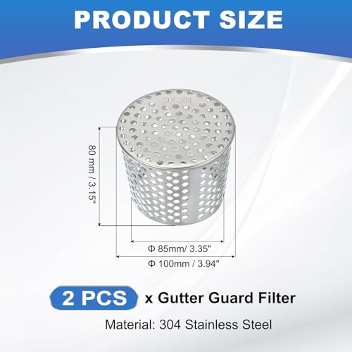 Filtre de protection de gouttière pour une maison saine en automne